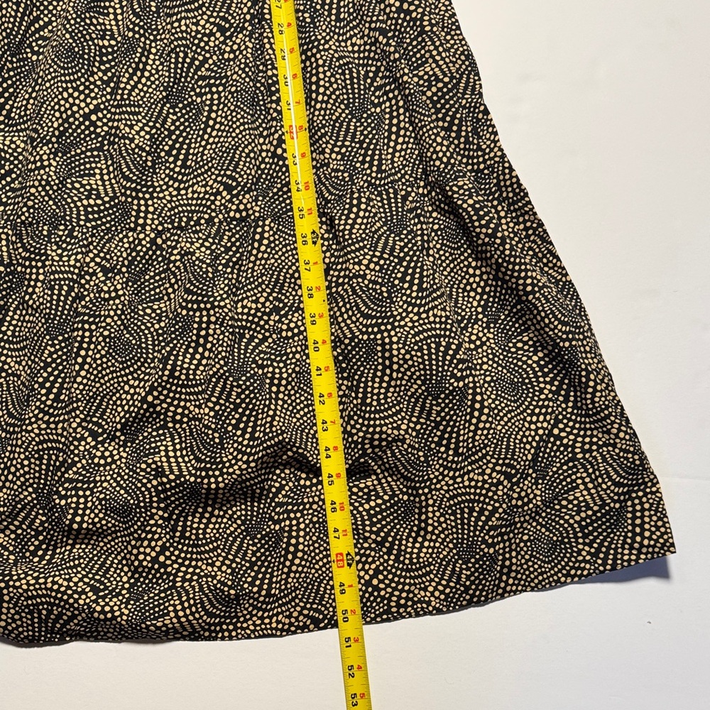 MADEWELL Smocked Drop-Waist Spiral Dot Black Cream Cotton Maxi Dress SUM 24 SM? - Picture 10 of 14